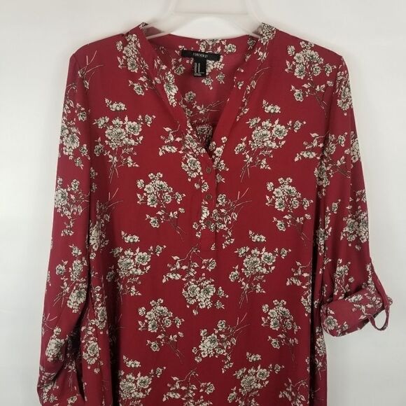 FOREVER 21 FLORAL PRINT DRESS. SIZE M. - Picture 2 of 16